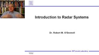 Introduction to Radar Systems – Lecture 1 – Introduction Part 1 [upl. by Naghem]