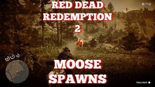 RDR2 MOOSE LOCATIONS [upl. by Llednek]