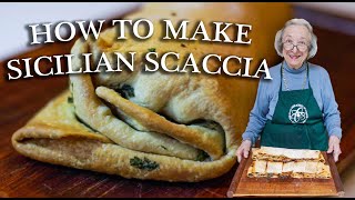 Sicilian Scaccia  Kitchen on the Cliff with Giovanna Bellia LaMarca [upl. by Rickard]