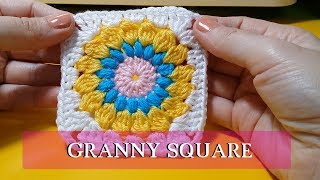 Tutorial Granny Square  Mattonella Granny  Mattonella Uncinetto [upl. by Faustina630]