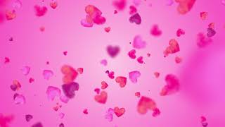 6000 Minutes  Polygonal Heart Particles Pink Background Featuring Valentine’s Day 4K Free [upl. by Kado]