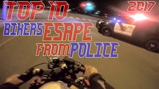 TOP 10 Cops VS Bikers ESCAPE Police Chase Motorcycles GETAWAY Running From Cops On Motorcycle Videos [upl. by Notnilk]