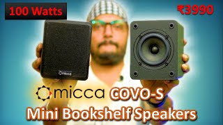 Micca COVOS Compact 100W RMS 2Way Bookshelf Speakers  Small and Powerfull  Detailed Review [upl. by Eniac]