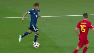 ロシアW杯 決勝トーナメント1回戦 日本vsベルギー 乾選手 2点目ゴールシーン [upl. by Minardi404]