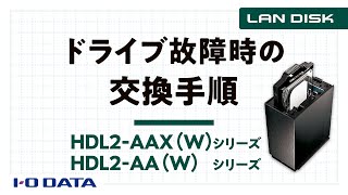 ドライブ故障時の交換手順 LAN DISK AAXシリーズ 2ドライブモデル【公式】 [upl. by Poland]