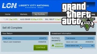 GTA 5  How to Make Money Using The Stock Market Guide GTA V [upl. by Avraham]