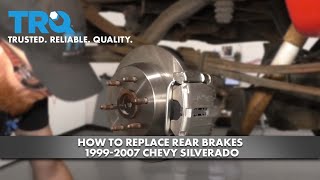 How to Replace Rear Brakes 19992007 Chevy Silverado [upl. by Itram794]