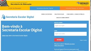 Tutorial de cadastroacesso Secretária Escolar Digital  responsáveis [upl. by Ma]