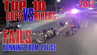 TOP 10 Bikers VS Cops Motorcycle Police Chase FAIL Compilation Cop WINS Bikes RUNNING From The COPS [upl. by Terle41]