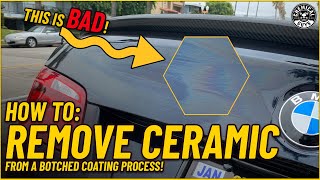 Ceramic Coating Disaster How To Fix A Botched Job  Chemical Guys [upl. by Eintrok]