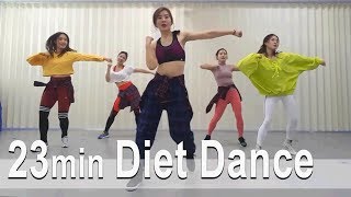 23 minute Diet Dance Workout  23분 다이어트댄스  cardio  홈트 [upl. by Ellehcsor]