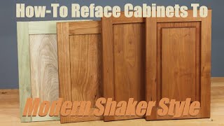 HowTo Update Old Kitchen Cabinets To Shaker Style [upl. by Hardner]