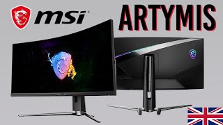 MSI MPG Artymis 343CQR  Gaming monitor with 1000R curvature and 165 Hz [upl. by Oos]