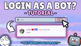 Log Into A Discord BOT  Tutorial [upl. by Emerej]