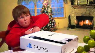 he SCREAMS after getting FAKE PS5 for Christmas [upl. by Lan]