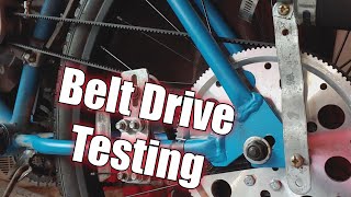 Belt Drive Motorized Bike real world testing [upl. by Kosaka]