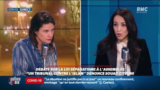 Voile échange tendu entre Apolline de Malherbe et la députée LREM Souad Zitouni [upl. by Remle]