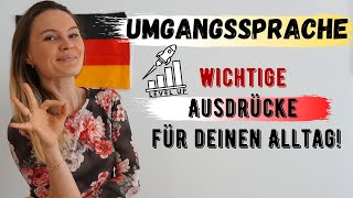 Lerne die deutsche UMGANGSSPRACHE  Deutsch lernen b1 b2 [upl. by Nwahsar]