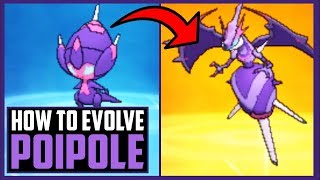 How to evolve Poipole in Pokemon Ultra Sun and Moon  How to get Naganadel [upl. by Anet]