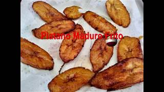 Platano Macho Maduro Frito [upl. by Toffey]