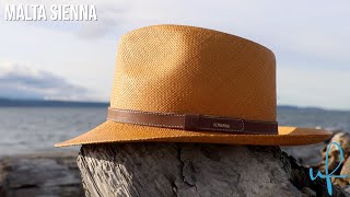 Ultrafino Malta Sienna Straw Panama Hat [upl. by Melinde]