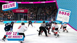 RELIVE  Ice Hockey  USA vs CANADA  Mens Semifinal  Day 12  Lausanne 2020 [upl. by Nickolas]