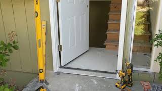 Jeld Wen Front Door Installation  Really crappy products and craftsmanship PART 1 [upl. by Fernyak913]