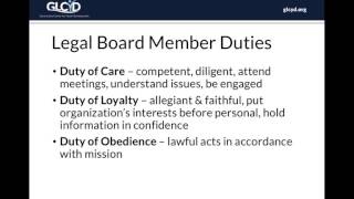 Introduction to being a Nonprofit Board Member [upl. by Bab]