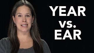 YEAR vs EAR  American English Pronunciation EAR vs HEAR [upl. by Eardnaed163]