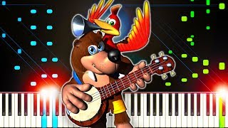 BanjoKazooie Theme Music  Piano Tutorial [upl. by Jovita]