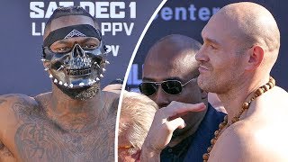 Deontay Wilder vs Tyson Fury FULL WEIGH IN amp FINAL FACE OFF [upl. by Florrie]