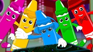 Five Little Crayons  Learn Colors  Colors Song  Nursery Rhymes  Baby Videos [upl. by Henri]