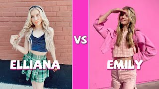 Elliana Walmsley Vs Emily Dobson TikTok Dances Compilation 2021 [upl. by Nanreik294]