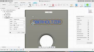 Fusion 360 Part 8 Adding amp Extruding or Cutting Text [upl. by Ahsiniuq]