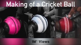 Making of a Cricket Ball  RedWhitePink [upl. by Caundra]