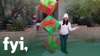 DIY Stacked Gifts Christmas Decoration  HomeMade  FYI [upl. by Hazrit]