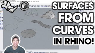 How to Create SURFACES from Curves and Edges in Rhino [upl. by Airehc]