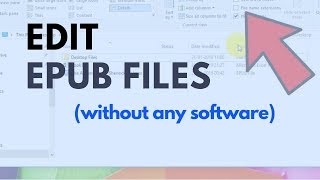 How to Edit ePub Files  without any software [upl. by Ennyleuqcaj]