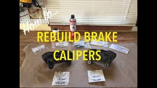 How to Rebuild Brake Calipers [upl. by Airdnaxela]