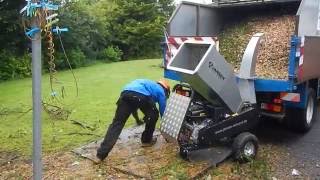 Jansen GTS1500E small wood chipper TFGTree Service [upl. by French]