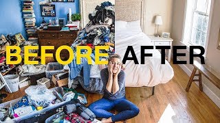 EXTREME KONMARI METHOD DECLUTTERING  Before amp After [upl. by Odab]