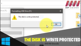 How to Fix quotThe Disk is Write Protectedquot Error  Remove Write Protection [upl. by Arriet]