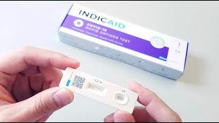 INDICAID COVID19 Rapid Test  How to Use  Instructions [upl. by Natsirt]