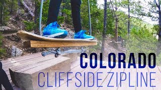 Ziplining in Colorado Cliffside Zipline Tour  Idaho Springs [upl. by Kneeland]