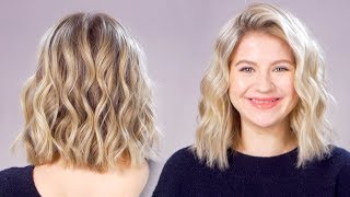 Updated Beachy Waves Short Hair Tutorial [upl. by Photina271]