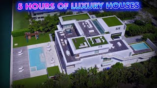 5 HOURS of LUXURY HOMES Modern Mansion Tours [upl. by Pollock576]