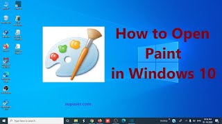 Windows 10  How to Open Paint [upl. by Aurita]