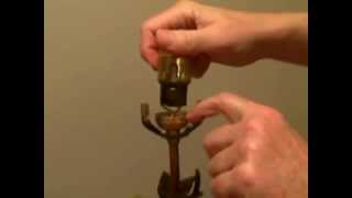 Wiring a Lamp  Wire a Lamp Socket [upl. by Akenom]