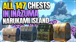 ALL Chest Locations in Inazuma  Part 1 Narukami Island 【Genshin Impact】 [upl. by Ahseetal]