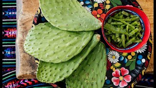 How to Prep and Cook Nopales [upl. by Aihcrop]